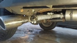 выхлопная система, с выводом вбок, на Газ Соболь 4х4