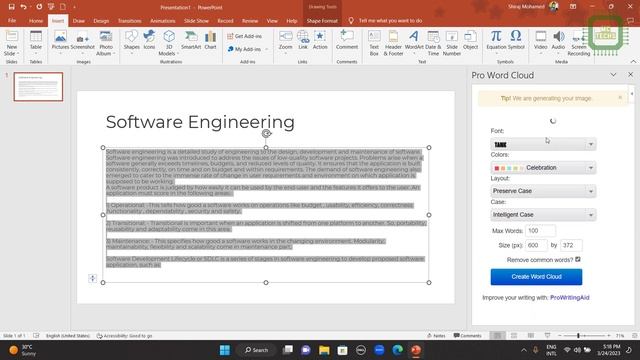 CREATE WORD CLOUD IN MICROSOFT POWERPOINT USING FREE APPS #wordcloud #powerpoint смотреть онлайн