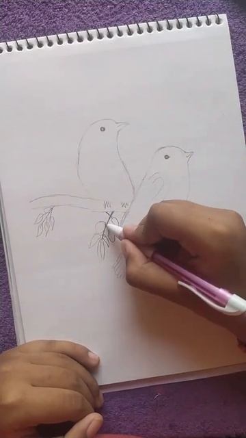 easy drawing of bird #trending смотреть онлайн