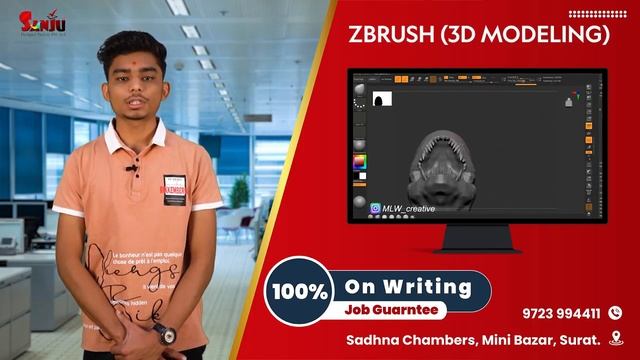 zbrush training review by students Mr. Gautam Tarsariya | sanju designer factory | +91 9723 99441 смотреть онлайн