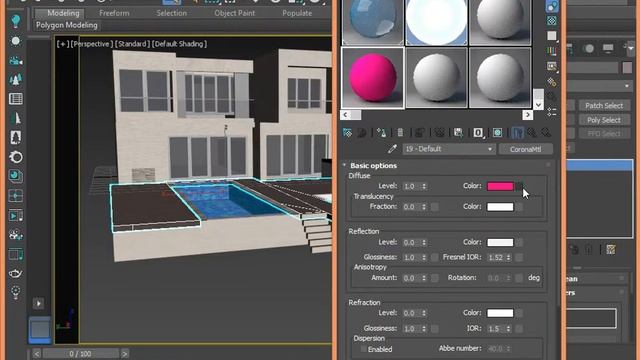 13 ثرى دى ماكس تصميم خارجى كامل Corona Exterrior Modeling to Render смотреть онлайн