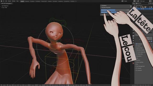 Rigify 5/5, IK, FK, les outils d’animation Rigify – TUTORIEL BLENDER смотреть онлайн