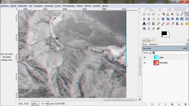 DR e SIG #3 - Fotointerpretação - 3D anagliph com o GIMP смотреть онлайн