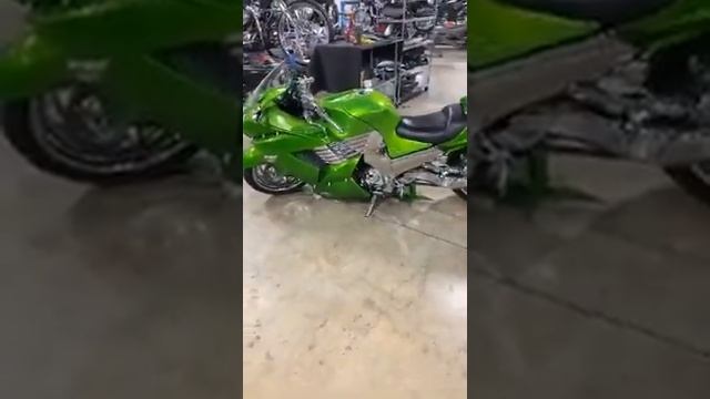 Custom Green 2007 Kawasaki ZX-14 FOR SALE - All Things Chrome смотреть онлайн