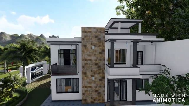 Modern House Design (Fly Through Exterior/ ArchiCAD+Lumion) смотреть онлайн