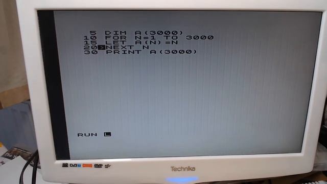 ZX81 memory check смотреть онлайн