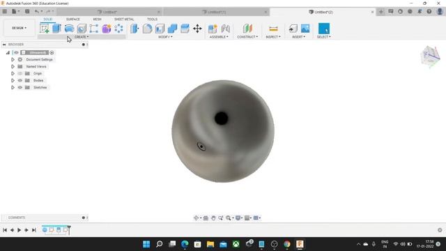 How to make ball in Fusion 360 step by step смотреть онлайн
