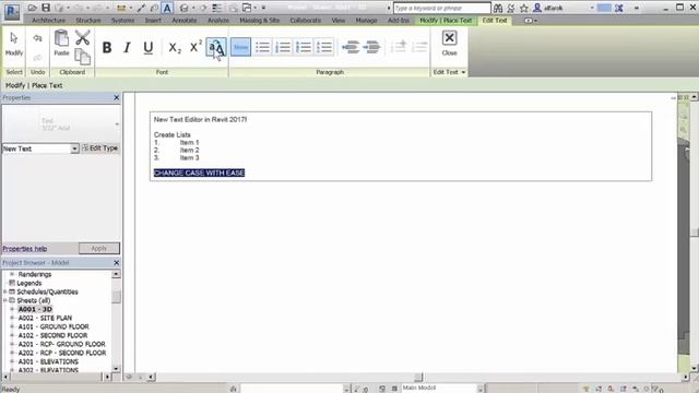 Autodesk Revit - Features - Modernized Text Layout and Editing смотреть онлайн