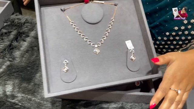 1-1.5 Lakh Range Diamond Necklace Sets From Malabar | Malabar Kukatpally 2nd Showroom | Diamond Set