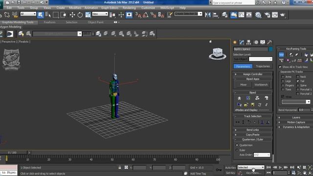 Animating a biped in 3ds Max Part 0 смотреть онлайн