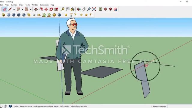 Rectangles, circle and polygon in sketchup ( Hindi) смотреть онлайн
