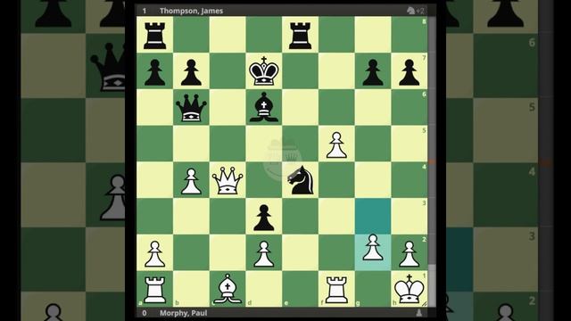 Morphy, Paul vs Thompson, James || New York 1859 @chessbuddies 🔴 #PaulMorphy смотреть онлайн