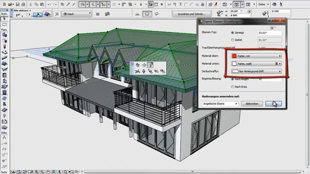 ArchiCAD 15 - 18. Dachflächen verändern смотреть онлайн
