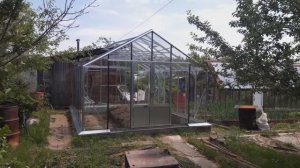 Теплица со стеклом БОТАНИК Максимум 3,68х5м без окраса