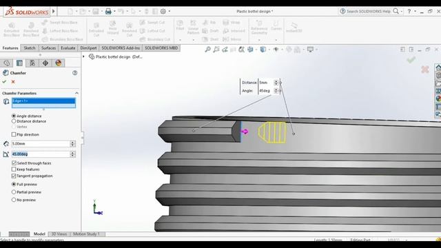 Exercise 05 : How to make 'Plastic bottel' in SOLIDWORKS | Solidworks Advanced| Complex Modelling смотреть онлайн