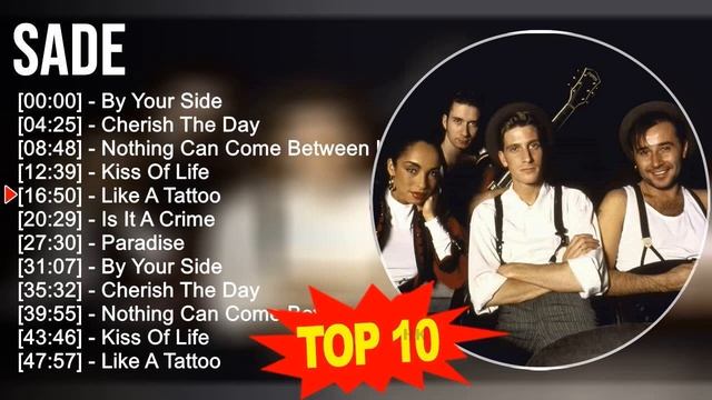 S A D E Greatest Hits - 70s 80s 90s Music - Top 10 S A D E Songs