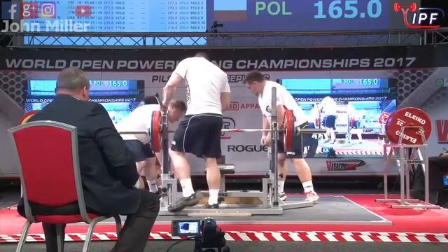 Dariusz Wszola - 647.5kg 4th Place 59kg - IPF World Open Powerlifting Championship 2017 смотреть онлайн