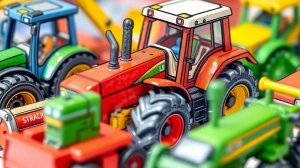 Строительная битва: Игрушечные грузовики и тракторы