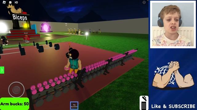 I went from NOOB to PRO in Roblox Arm Wrestling Simulator… смотреть онлайн