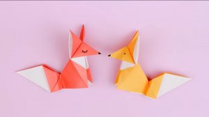 ЛИСА ИЗ БУМАГИ.  УРОК ОРИГАМИ