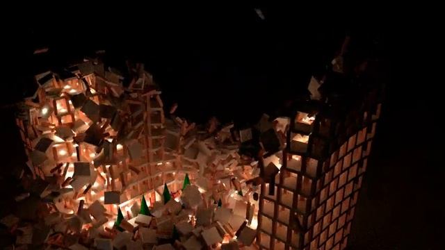 Blender Animation - Night Scene Destruction!! смотреть онлайн