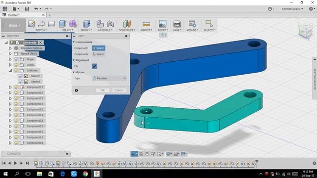 FUSION 360 | REVOLUTE JOINT | MECHANISM смотреть онлайн