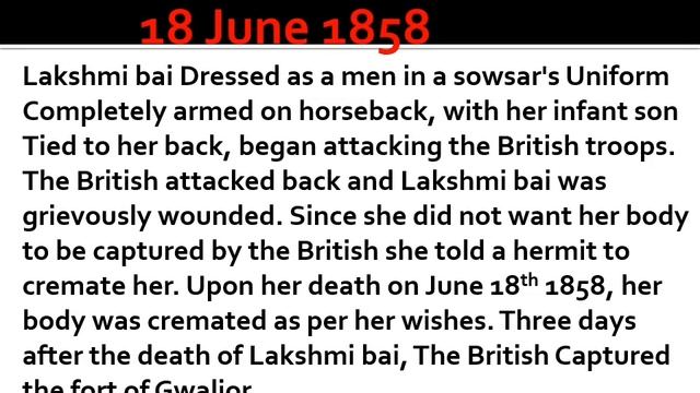 Biography of Rani lakshmi bai (PPT Video) смотреть онлайн