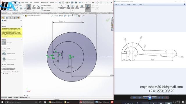 Solidworks Exercises || Exercise No. 219 || Part model смотреть онлайн