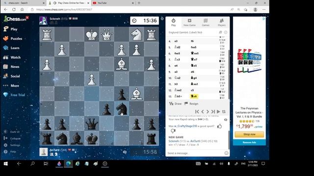 15/10 Rapid Game of Chess смотреть онлайн
