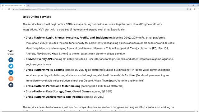 Epic Game Store and Cross-Platform Online Services смотреть онлайн