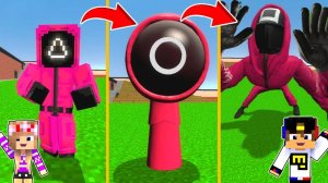 ПРОЖИЛ 100 ЛЕТ ЗА ИГРА В КАЛЬМАРА ЭВОЛЮЦИЯ в МАЙНКРАФТ! НУБ и ПРО ВИДЕО ТРОЛЛИНГ MINECRAFT Евгенбро