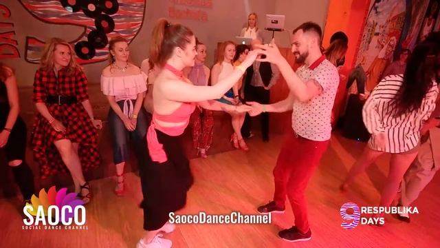 Vsevolod Bogomol And Valeria Kataykina Salsa Dancing At Respublika Days 9, Saturday 04.05.2019