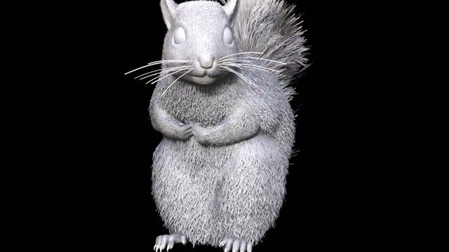 Squirrel ZBrush Model (FiberMesh test) смотреть онлайн