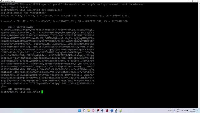 [OPENSSL] COMO EXPORTAR CHAVE PRIVADA - CERTIFICADO E CADEIAS DE UM PFX смотреть онлайн