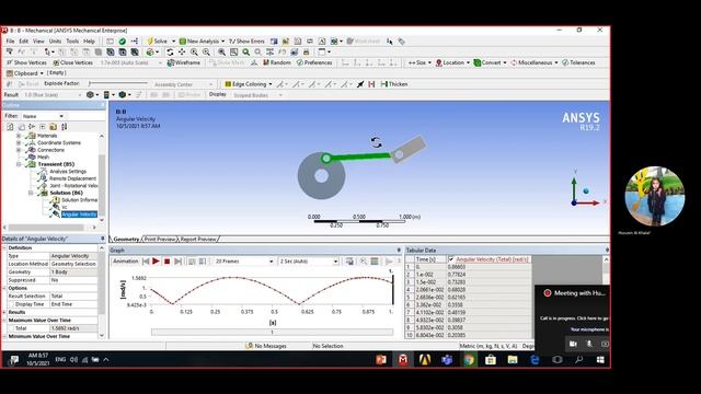 crank and piston movement in ansys смотреть онлайн