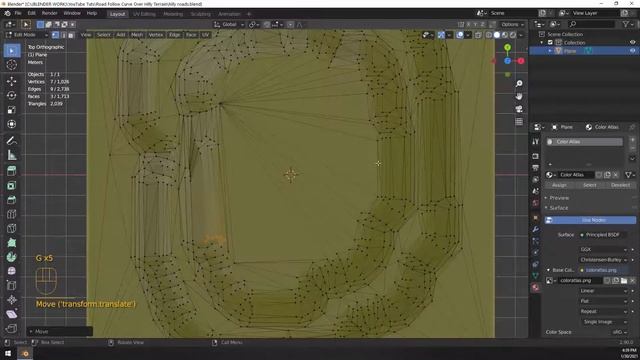 Inset Roads into Low-Poly Hilly Terrain in Blender using the Knife Tool смотреть онлайн