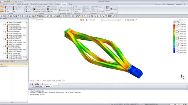 Nonlinear Analysis of Ornamental Iron Basket - midas NFX смотреть онлайн