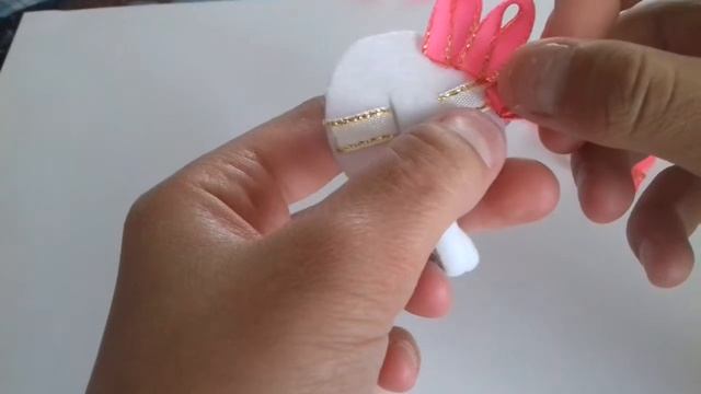 Красивая резиночка из узких лент 0.6см. смотреть онлайн