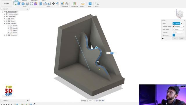 Rib Tutorial in Fusion360 смотреть онлайн