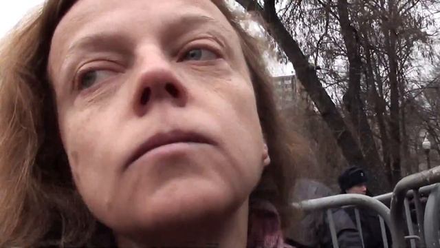 03.03.2015 прощание с Борисом Немцовым - Сванидзе у Сахаровского ценра