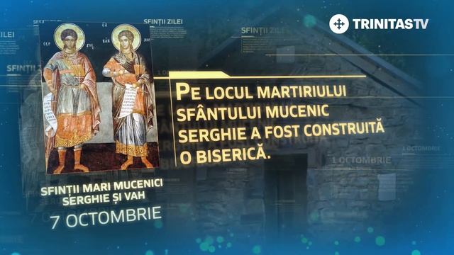 Sfinții Mari Mucenici Serghie și Vah - 7 octombrie смотреть онлайн