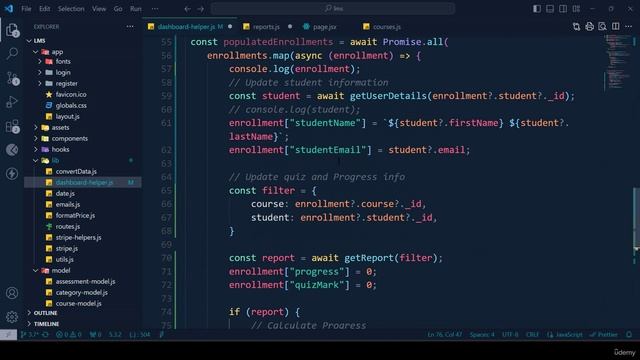 99 -Dashboard - Course data, Review, Enrolment Part 7 смотреть онлайн