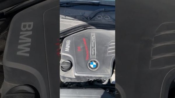 запуск и работа двигателя BMW F30 2012