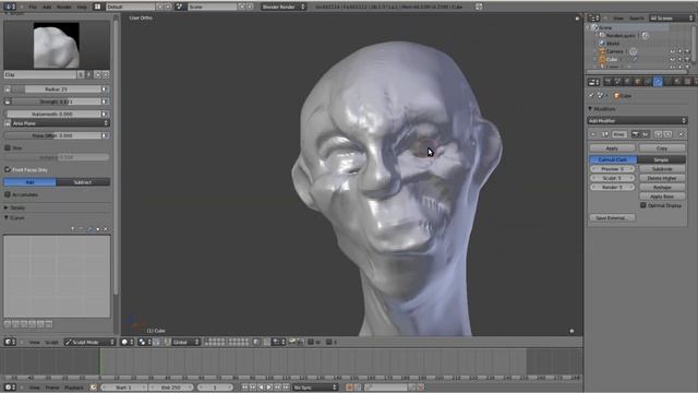 Blender2.57 with Remesh modifier + Blender2.58 Onion branch смотреть онлайн