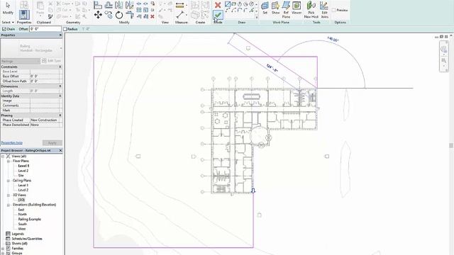 Revit 2018 New Features - Railings On Topo смотреть онлайн