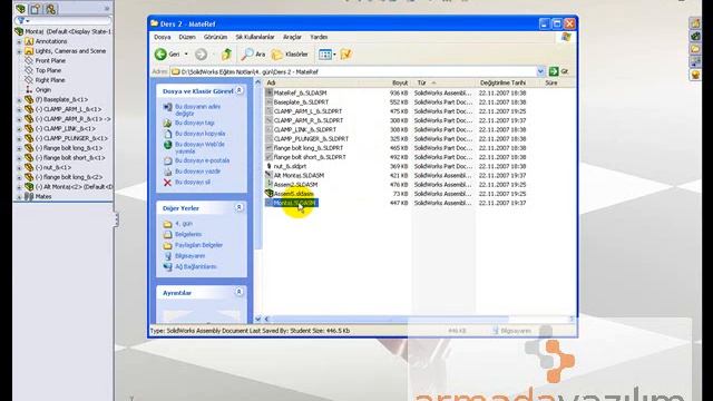 solidworks montaj kaydetme pack and go explorer türkçe anlatım смотреть онлайн