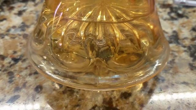 Vintage 1920s-1930s Great Depression Glass Jack In The Pulpit Vase смотреть онлайн