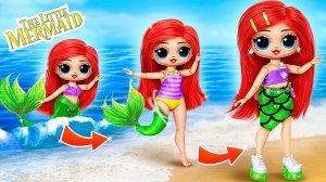АРИЭЛЬ В РЕАЛЬНОЙ ЖИЗНИ! Идеи для Кукол! Куклы ЛОЛ ОМГ !