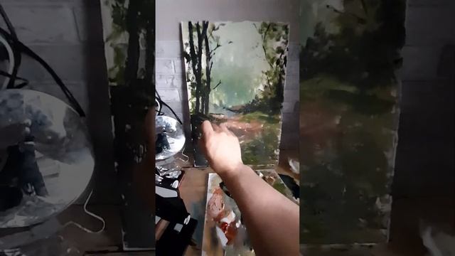 Картина В Парке Холст масло Художник ADEN смотреть онлайн