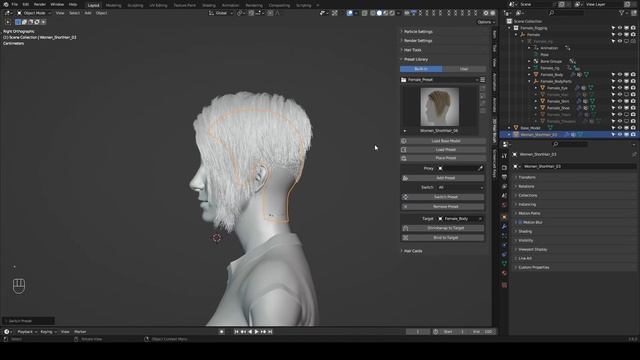 Blender Tutorial | Preset Library _ 3D Hair Brush | VFX Grace #blender #tutorial смотреть онлайн